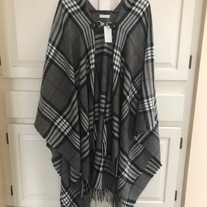 Plaid Poncho
